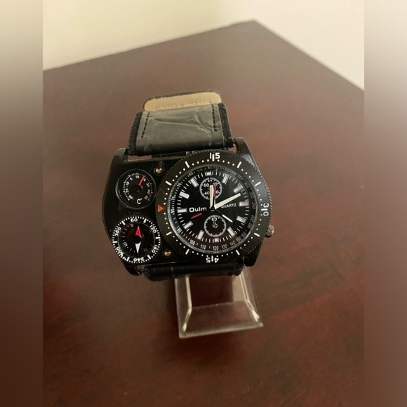 Black Multi-Function Watch with Compass - Picture 1 of 3